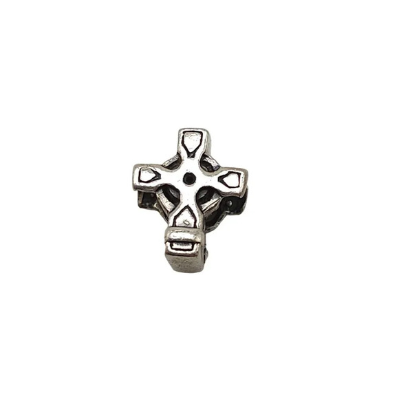 Sterling Silver Celtic Cross Charm For Bracelets and Necklaces - Picture 1 of 4